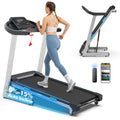 YZRUN Treadmill with Auto Incline and Handles, Portable Foldable Heavy Duty Treadmill for Home, 4.0 HP, 350 lbs Capacity, 8.7 MPH